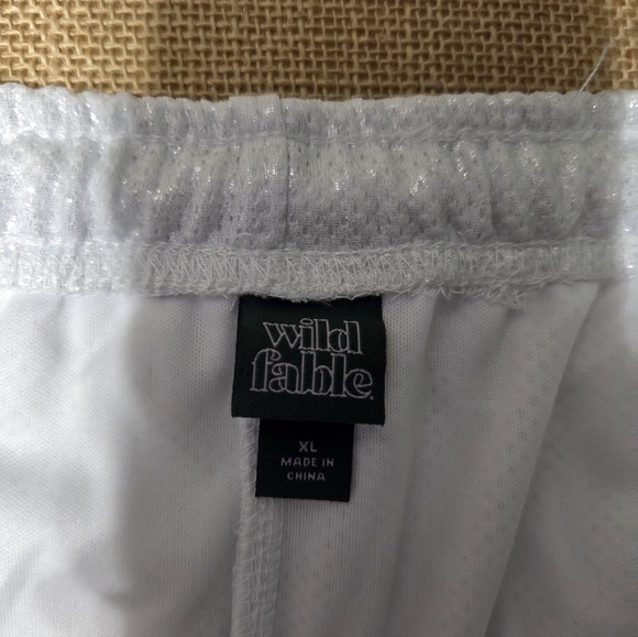 White/Silver Women's Shorts - Picture 4 of 7